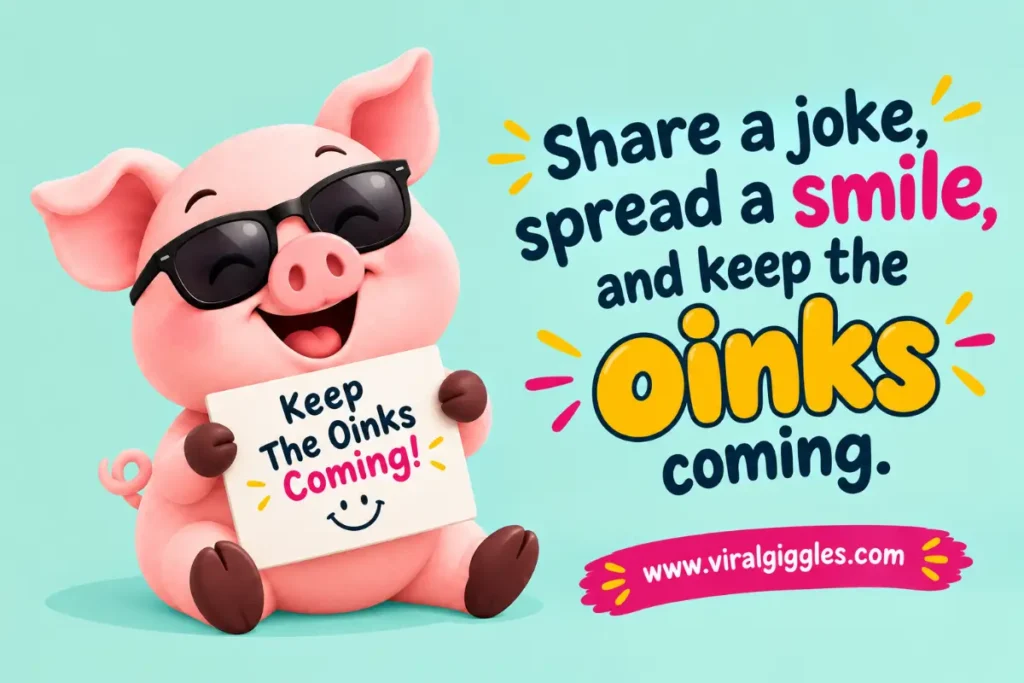 Pigs Puns and Jokes; Share a joke, spread a smile, and keep the oinks coming.